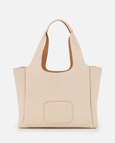 Medium H Embossed Leather Shopping Bag - Hogan - Modalova
