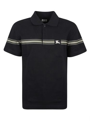 Stripe Detail Logo Polo Shirt - Burberry - Modalova