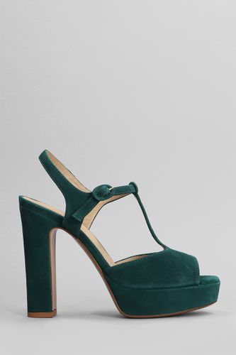 Relac Sandals In Green Suede - Relac - Modalova