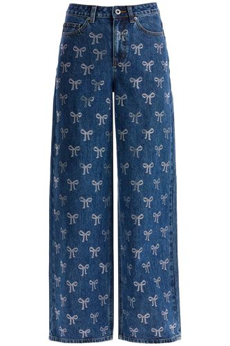 Decorated Straight Leg Jeans - self-portrait - Modalova