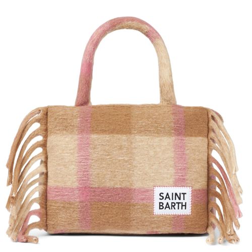 Colette Blanket Handbag With Tartan Print - MC2 Saint Barth - Modalova