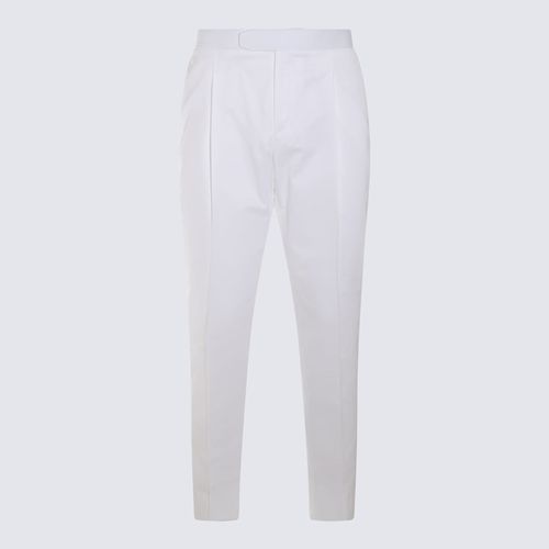 Brioni White Cotton Pants - Brioni - Modalova