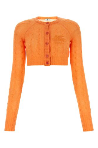 Etro Orange Cashmere Cardigan - Etro - Modalova