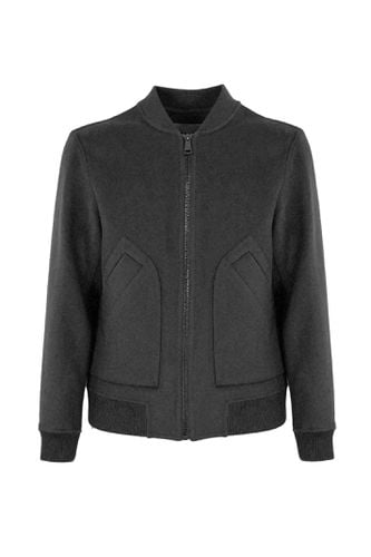 Wool And Cashmere Bomber Jacket - Amaranto - Modalova