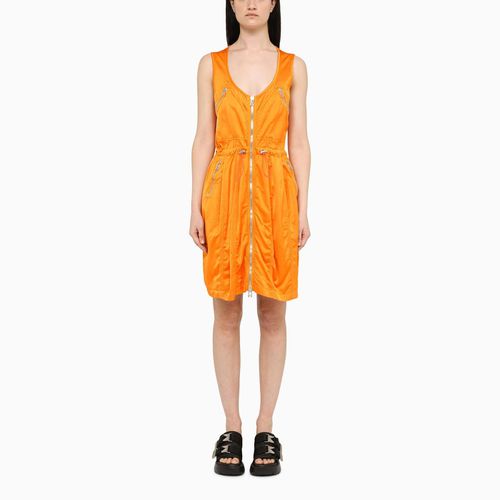 Orange Zipped Short Dress - Bottega Veneta - Modalova