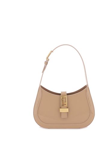 Greca Goddess Small Beige Lambskin Hobo Bag - Versace - Modalova