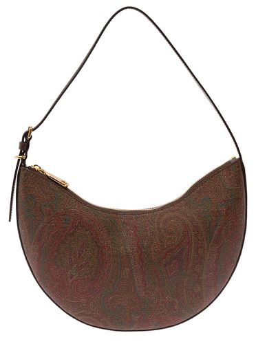 Essential Shoulder Bag With Paisley Print In Leather Woman - Etro - Modalova
