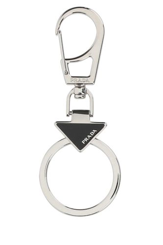 Prada Silver Metal Key Ring - Prada - Modalova