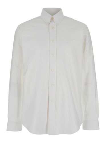 Shirt With Logo Embroidered On The Front In Cotton Man - Givenchy - Modalova