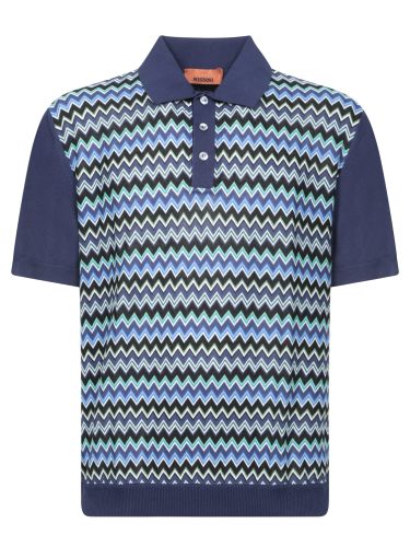 Zigzag Multicolor Polo Shirt - Missoni - Modalova