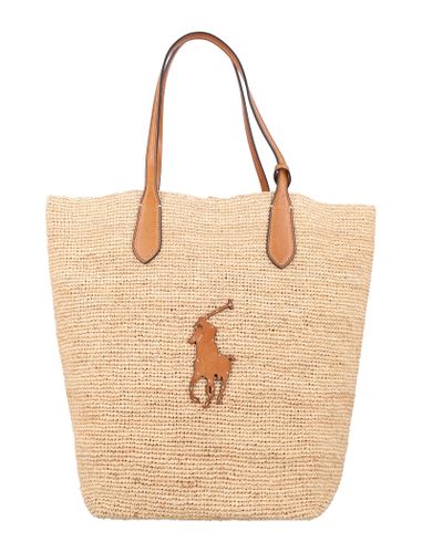 Big Pony Raffia Large Tote - Polo Ralph Lauren - Modalova