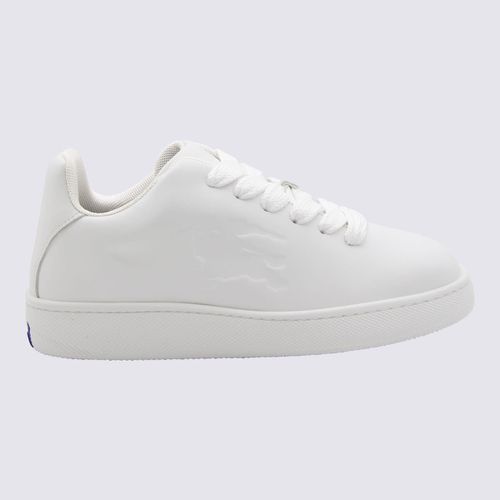 Burberry White Leather Sneakers - Burberry - Modalova