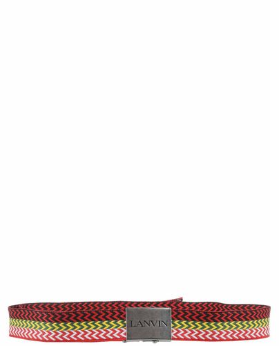 Lanvin Striped Buckle Belt - Lanvin - Modalova