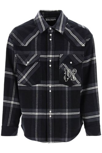 Palm Angels Check Flannel Overshirt - Palm Angels - Modalova