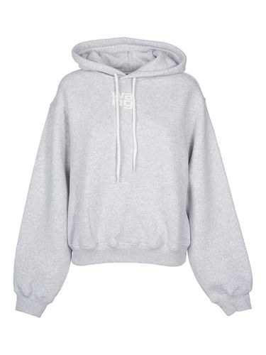 Logo Printed Drawstring Hoodie - Alexander Wang - Modalova