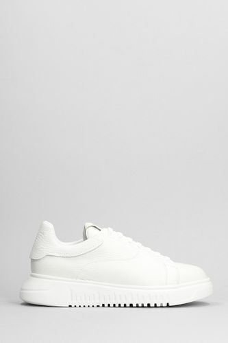 Emporio Armani Leather Sneakers - Emporio Armani - Modalova