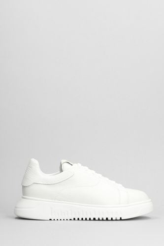 Emporio Armani Leather Sneakers - Emporio Armani - Modalova