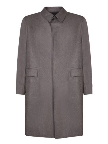 Wool And Cashmere Gray Coat - Canali - Modalova