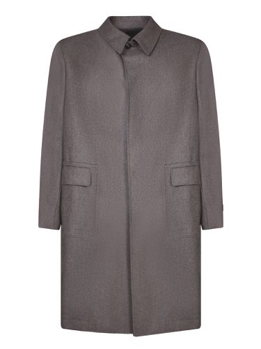 Wool And Cashmere Grey Coat - Canali - Modalova