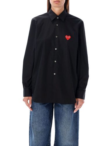 Red Heart Patch Shirt - Comme des Garçons Play - Modalova