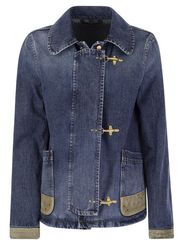 Fay 3 Ganci Jacket In Denim - Fay - Modalova