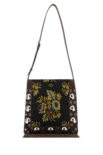 Embroidered Jacquard Nellcã´te Shoulder Bag - Valentino Garavani - Modalova