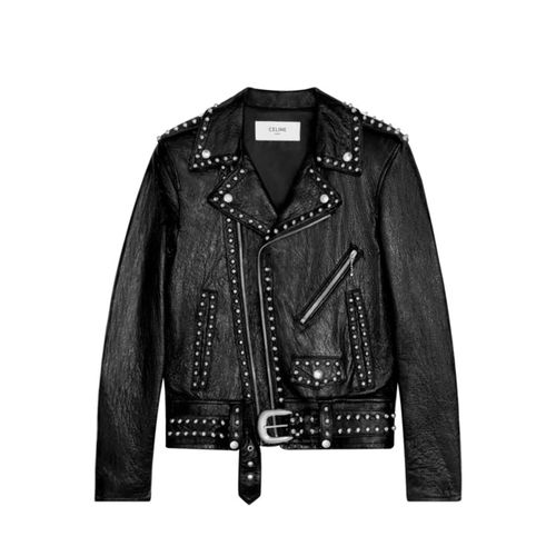 Celine Studded Leather Jacket - Celine - Modalova