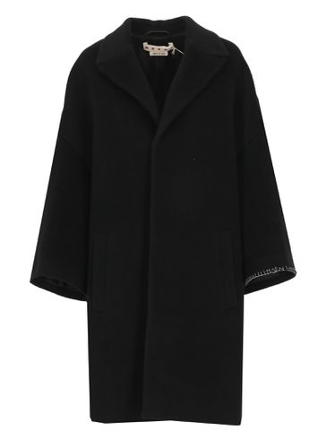 Marni Black Wool Blend Coat - Marni - Modalova