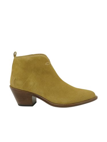 Sartore Suede Beige Ankle Boots - Sartore - Modalova