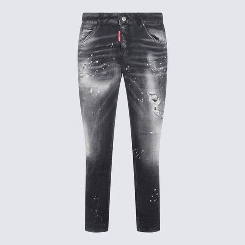 Dsquared2 Black Cotton Denim Jeans - Dsquared2 - Modalova