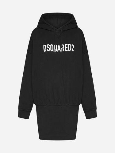 Dsquared2 Logo Hooded Cotton Dress - Dsquared2 - Modalova