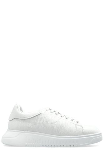 Emporio Armani Leather Sneakers - Emporio Armani - Modalova