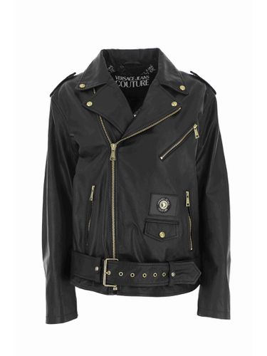 Leather Jacket - Versace Jeans Couture - Modalova