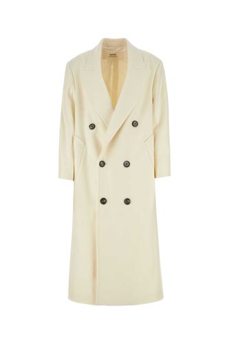 Ivory Wool Blend Oversize Coat - Ami Alexandre Mattiussi - Modalova