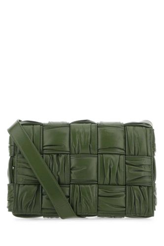 Olive Green Leather Cassette Crossbody Bag - Bottega Veneta - Modalova