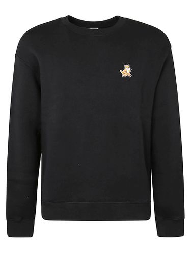 Black Cotton Sweatshirt - Maison Kitsuné - Modalova