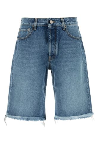 Denim Bermuda Shorts - Alessandra Rich - Modalova