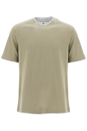 Layered-effect T-shirt - Brunello Cucinelli - Modalova