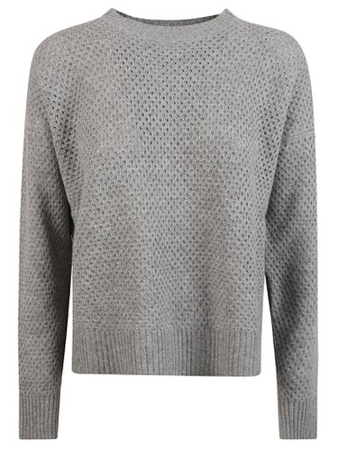 Perforated Rib Trim Sweater - Fabiana Filippi - Modalova