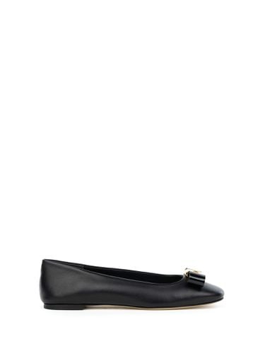 Casadei Black Leather Ballerina - Casadei - Modalova