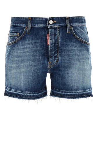 Stretch Denim Dsquared X Rocco Shorts - Dsquared2 - Modalova