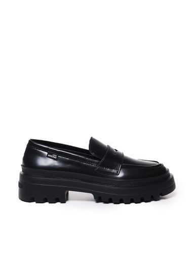 Almond Toe Penny Slot Loafers - Love Moschino - Modalova