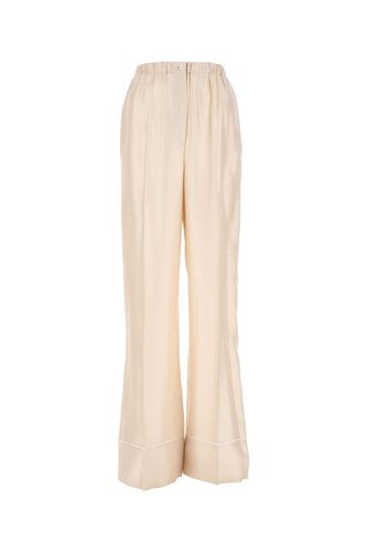 Prada Ivory Satin Pyjama Pant - Prada - Modalova