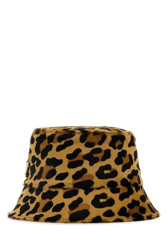 Prada Printed Calf Hair Bucket Hat - Prada - Modalova