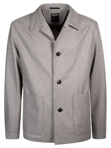 Zegna Buttoned Jacket - Zegna - Modalova