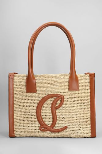 By My Side Tote In Beige Raffia - Christian Louboutin - Modalova