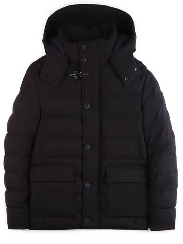 Down Jacket Crafted In Nylon Jersey - Fay - Modalova