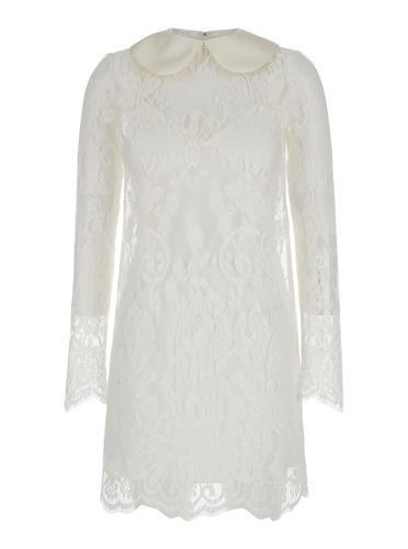 Minidress In Chantilly Lace Woman - Dolce & Gabbana - Modalova