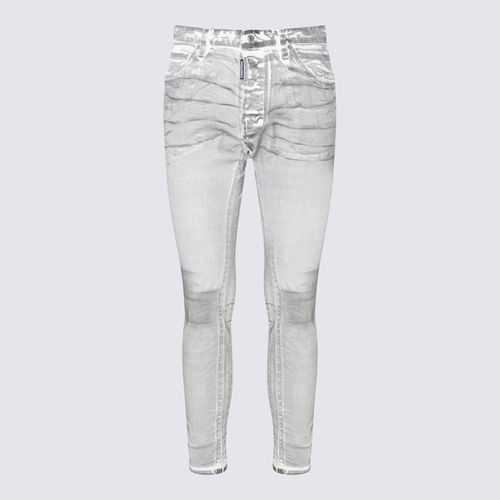 White And Cotton Blend Jeans - Dsquared2 - Modalova