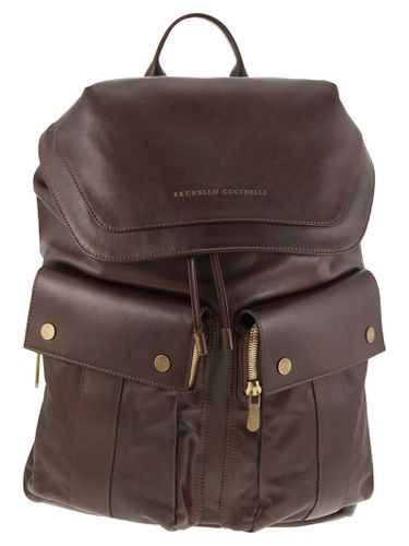 Brunello Cucinelli Leather Backpack - Brunello Cucinelli - Modalova